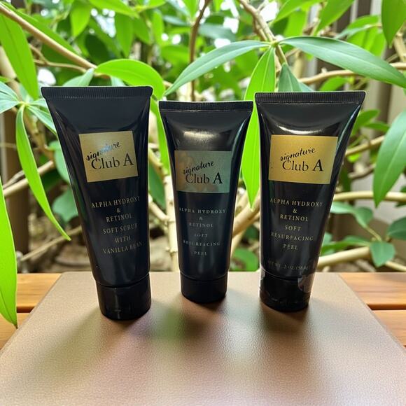 (3)Signature Club A Alpha & Retinol Soft Resurfacing Peel & Vanilla Soft Scrub - Picture 1 of 4
